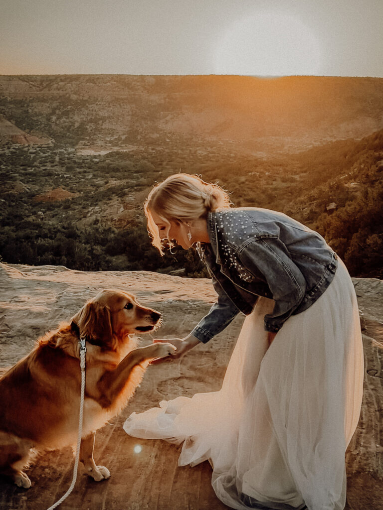 busy bee adventures ollie dog blog palo duro canyon elopement vow renewal