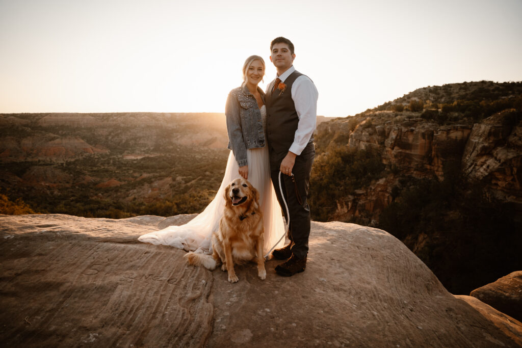 busy bee adventures adventure elopement palo duro canyon ollie dog blog